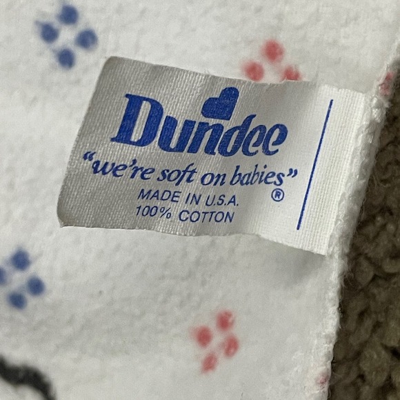 Vintage 80s 2 Receiving Blanket Mickey Baby ABC’s Walt Disney Co 1984 Flannel - Picture 7 of 7